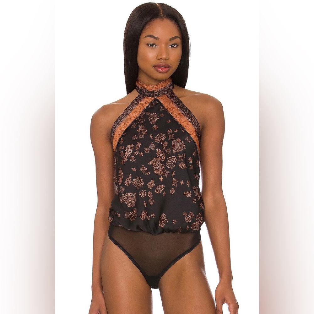 New Intimately FREE PEOPLE Halter Neck Bodysuit